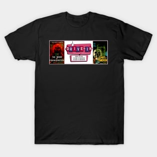 Drive-In Double Feature - Bride of Frankenstein & Ghost of Frankenstein T-Shirt